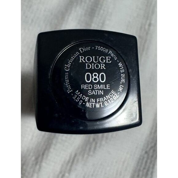 CHRISTIAN DIOR - ROUGE DIOR - COUTURE COLOUR LIPSTICK - 080 RED SMILE SATIN - Picture 2 of 2